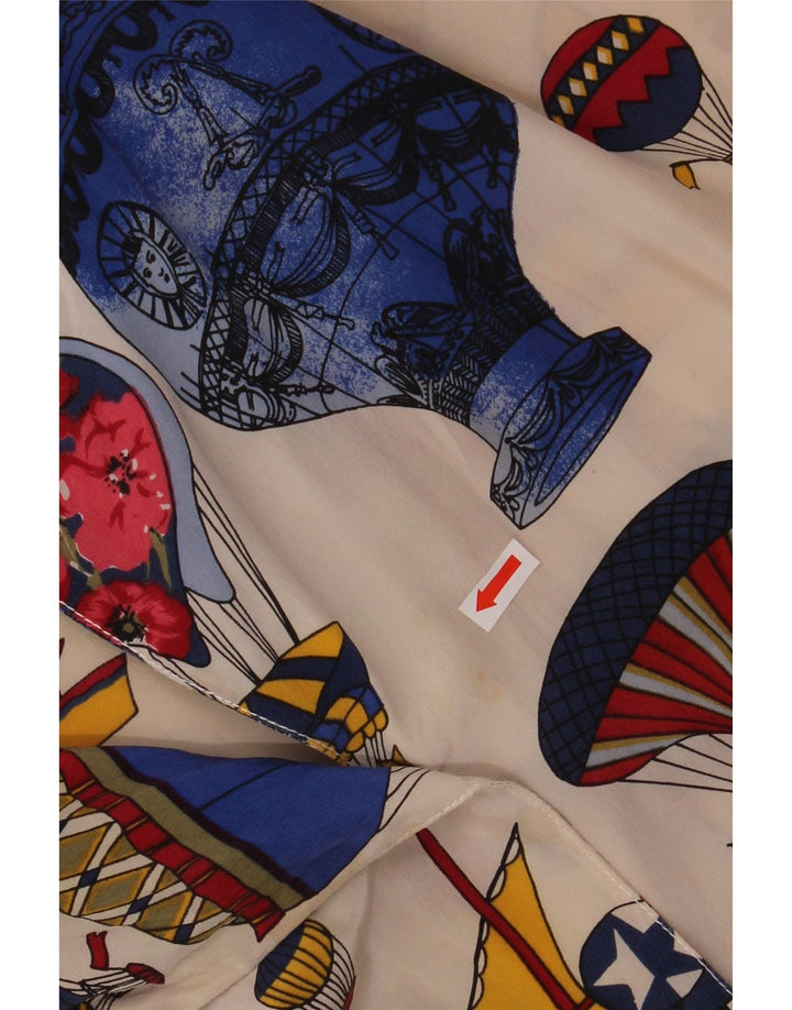 VINTAGE Womens Oversized Abstract Pattern Shirt UK 18 XL Multicoloured