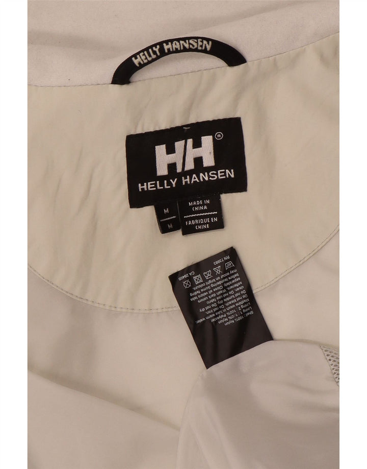Helly Hansen Mens Bomber Jacket UK 38 Medium Beige Nylon