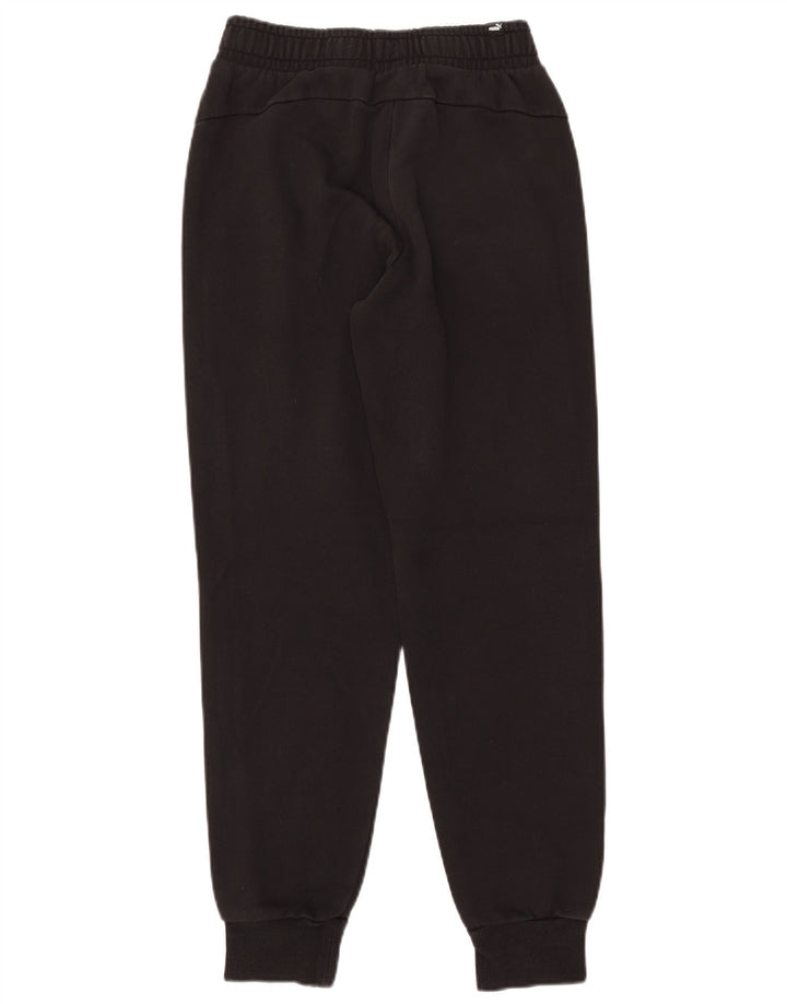 Puma Mens Tracksuit Trousers Joggers Small Black Cotton