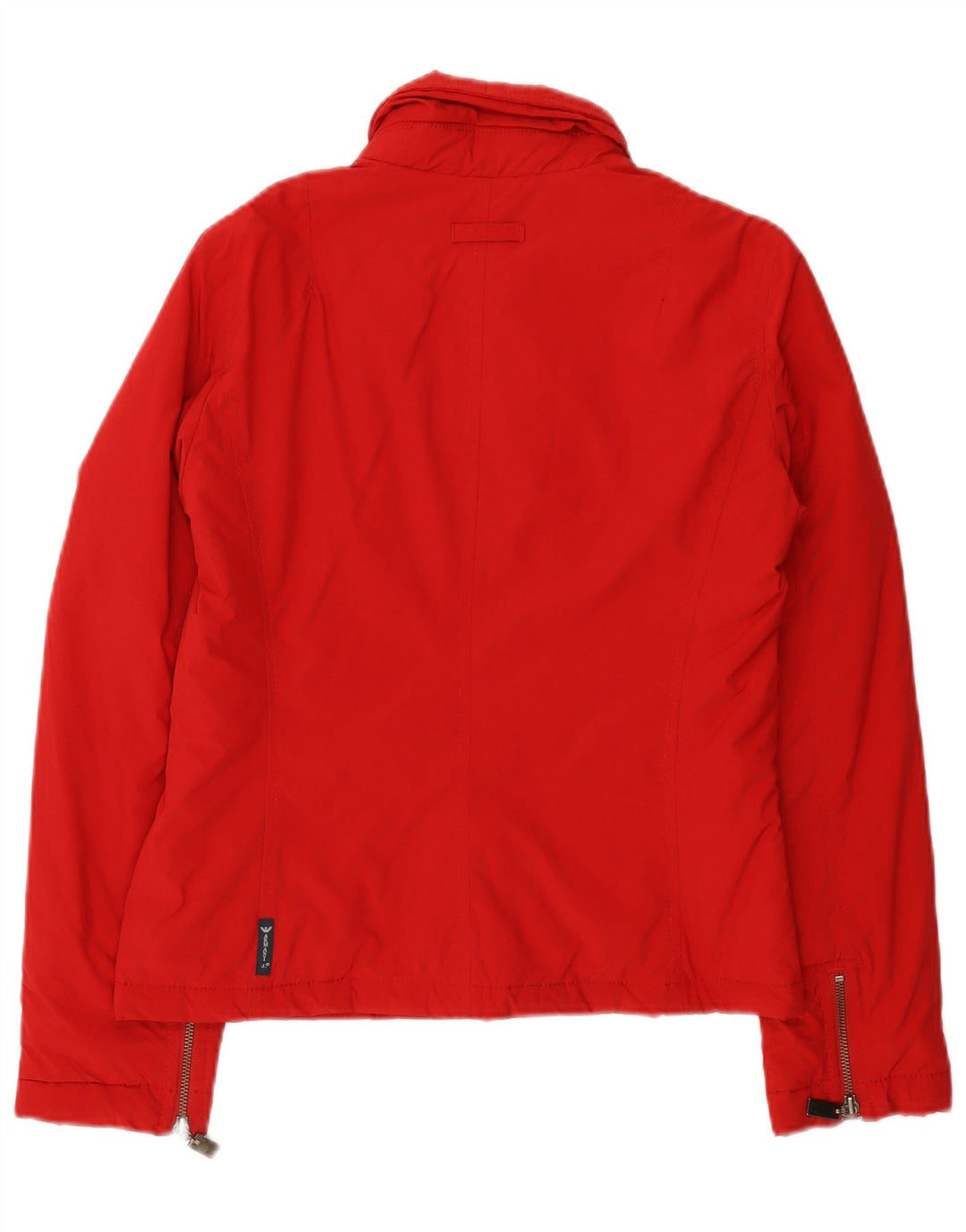 Armani Jeans Womens Bomber Jacket EU 42 Large Red Polyester
