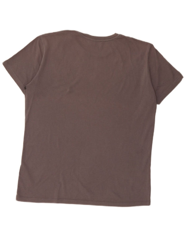 Trussardi Mens Graphic T-Shirt Top Large Grey Cotton