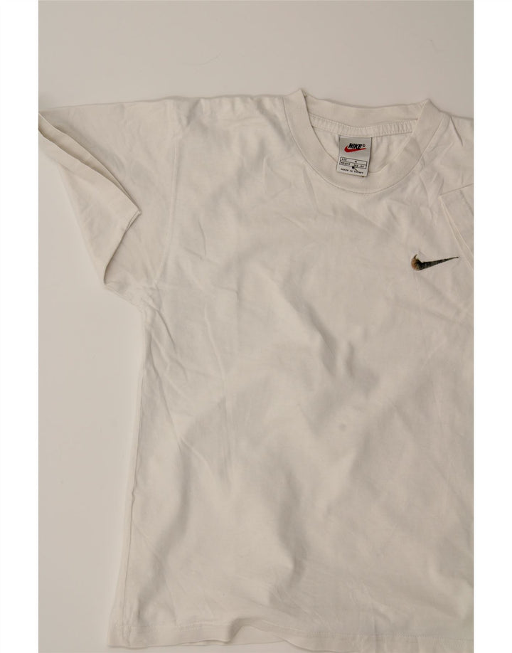 NIKE Boys T-Shirt Top 10-11 Years Medium  Off White Cotton Vintage Nike and Second-Hand Nike from Messina Hembry 