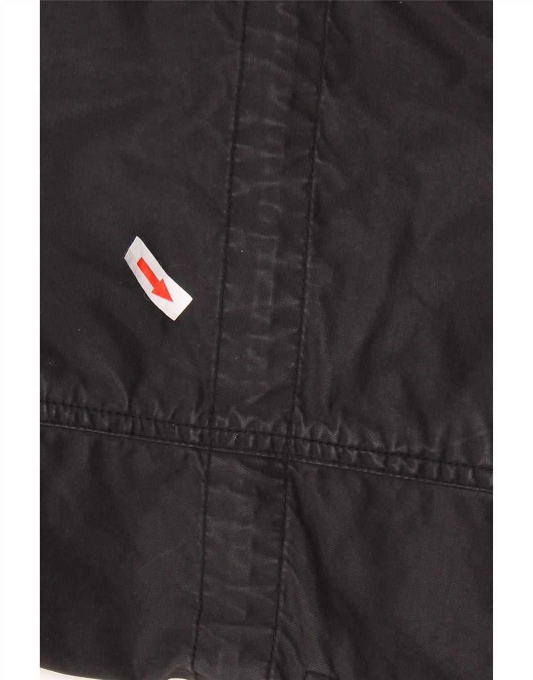 DIESEL Mens Military Jacket UK 44 2XL Black Cotton