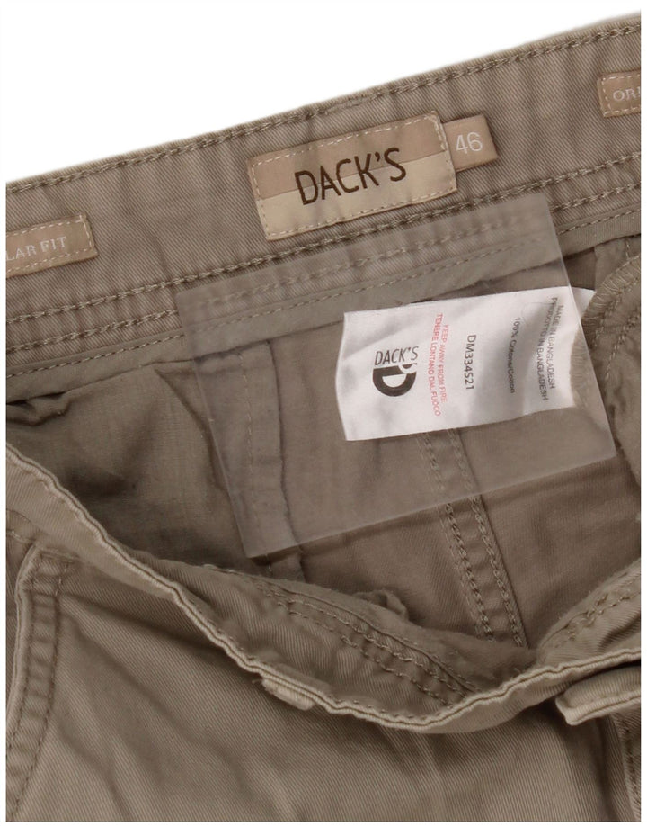 DACK'S Mens Chino Shorts IT 46 Small W32  Beige Cotton