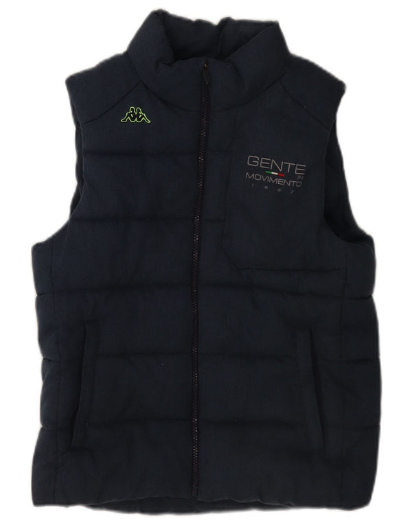 Kappa Womens Padded Gilet UK 12 Medium Navy Blue