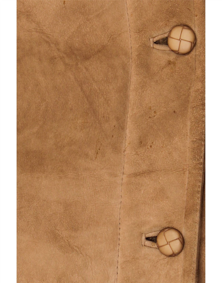 Vintage Womens Shearling Coat UK 16 Large Beige