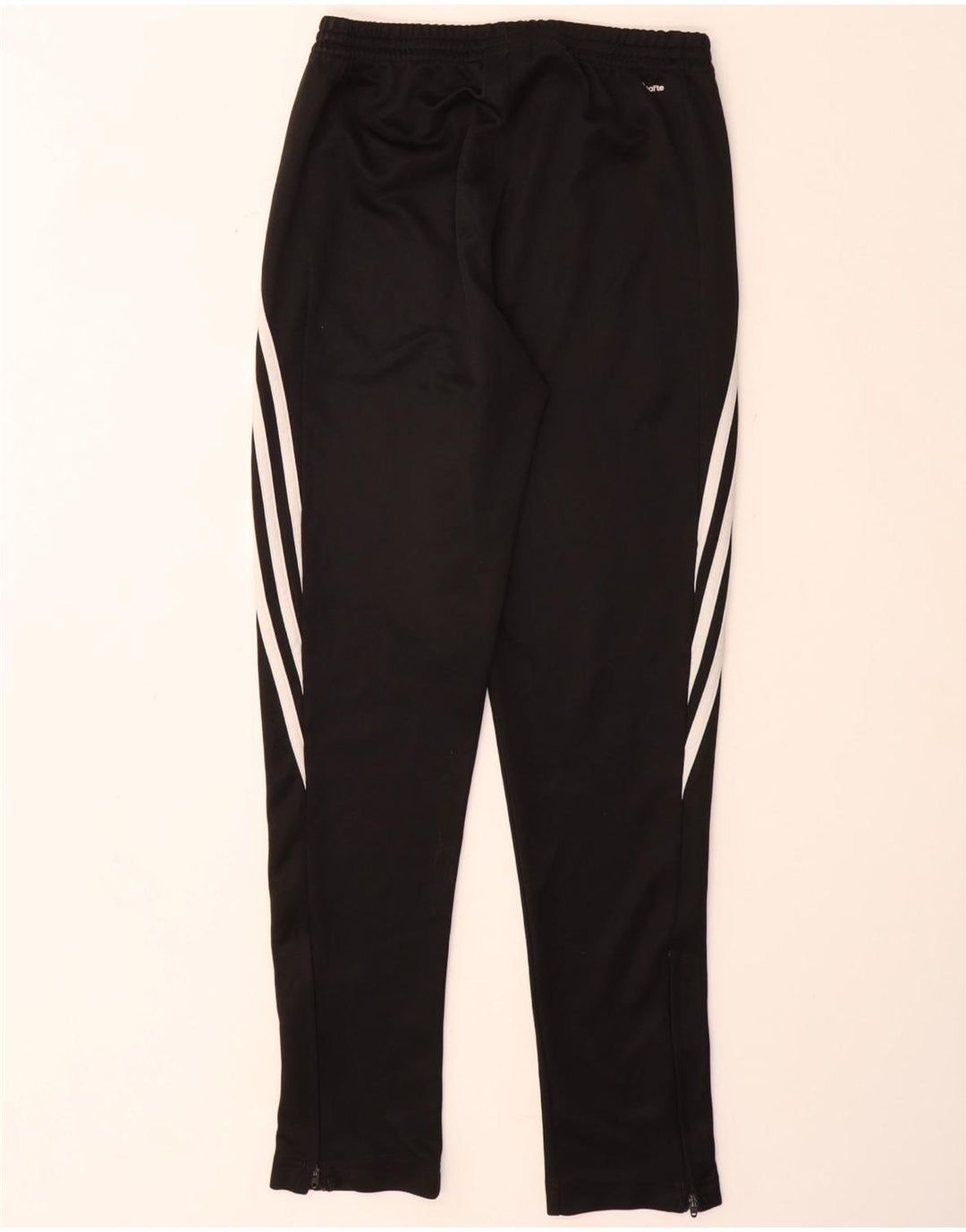 ADIDAS Boys Climalite Tracksuit Trousers 13-14 Years XL  Black Polyester
