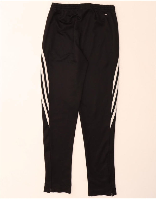ADIDAS Boys Climalite Tracksuit Trousers 13-14 Years XL  Black Polyester