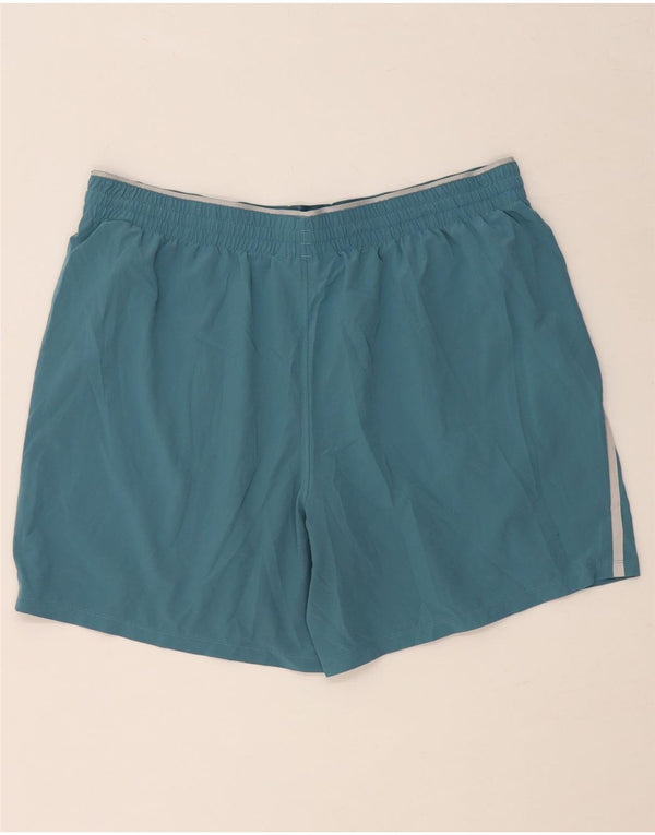 UNDER ARMOUR Mens Sport Shorts XL Blue Colourblock Polyester