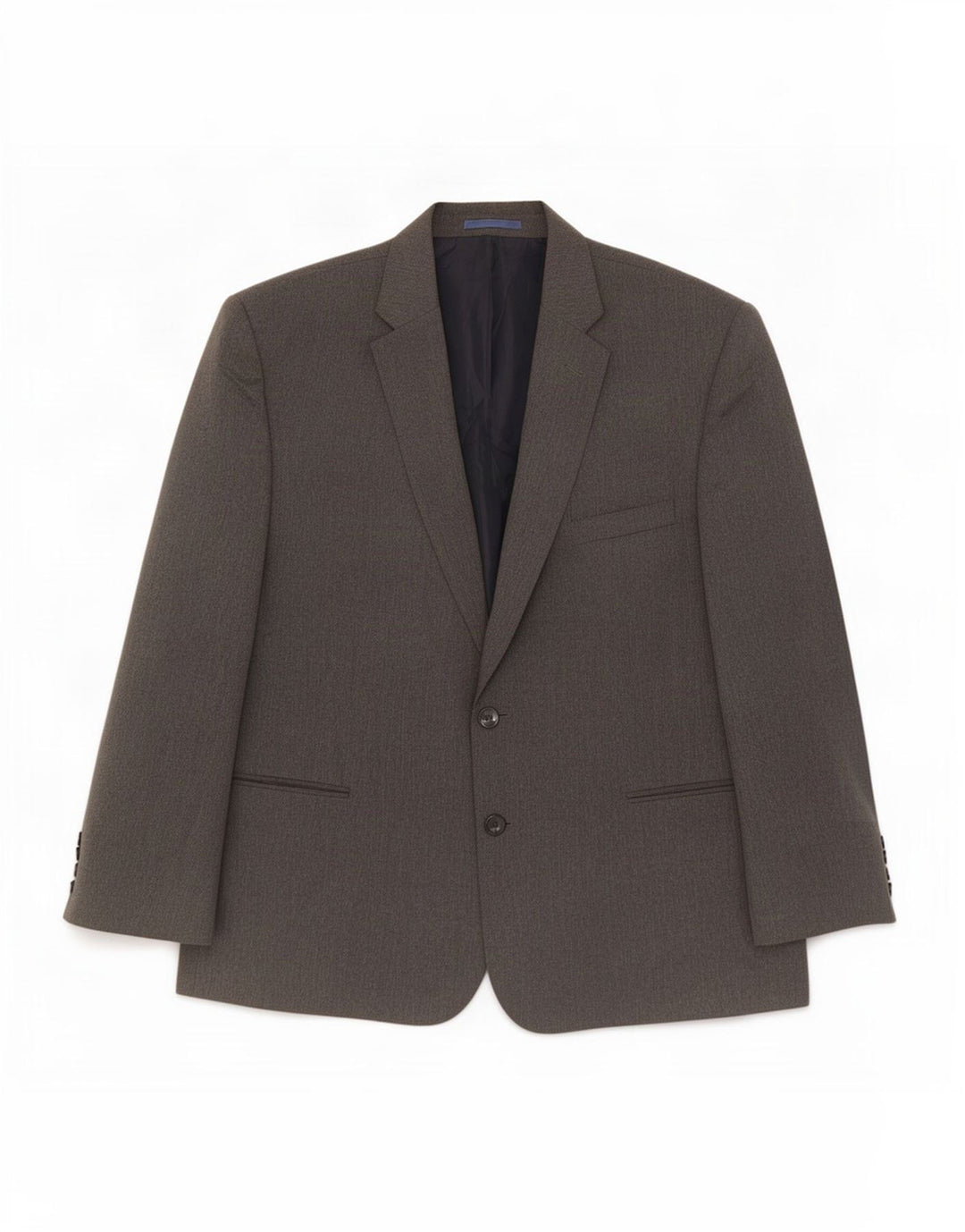 Marks & Spencer Mens 2 Button Blazer Jacket UK 48 2XL Grey Polyester