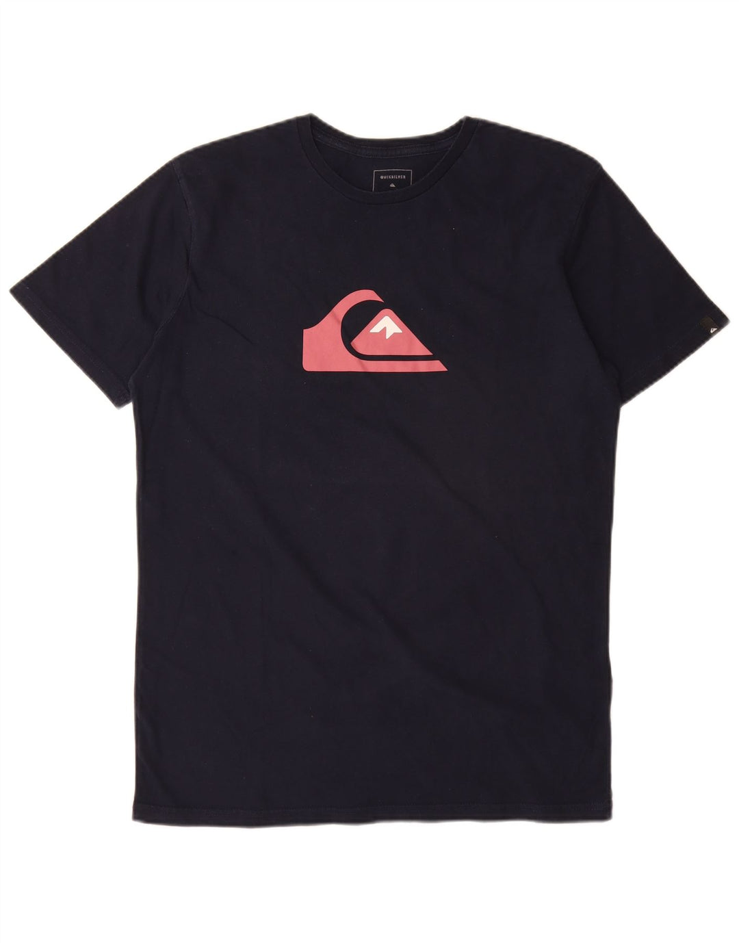Quiksilver Mens Regular Fit Graphic T-Shirt Top Medium Navy Blue Cotton