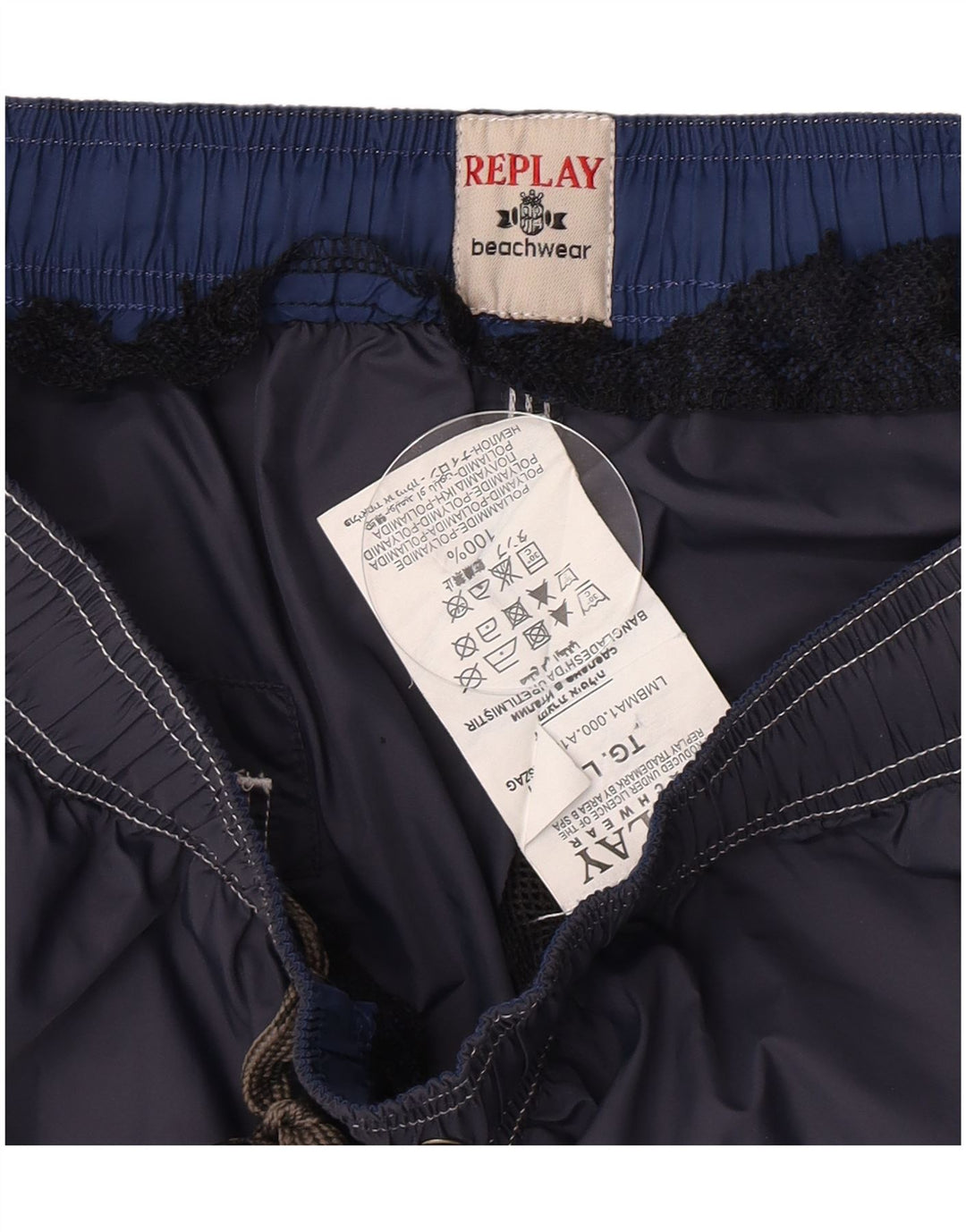 Replay Boys Swimming Shorts 11-12 Years Large Navy Blue Polyamide