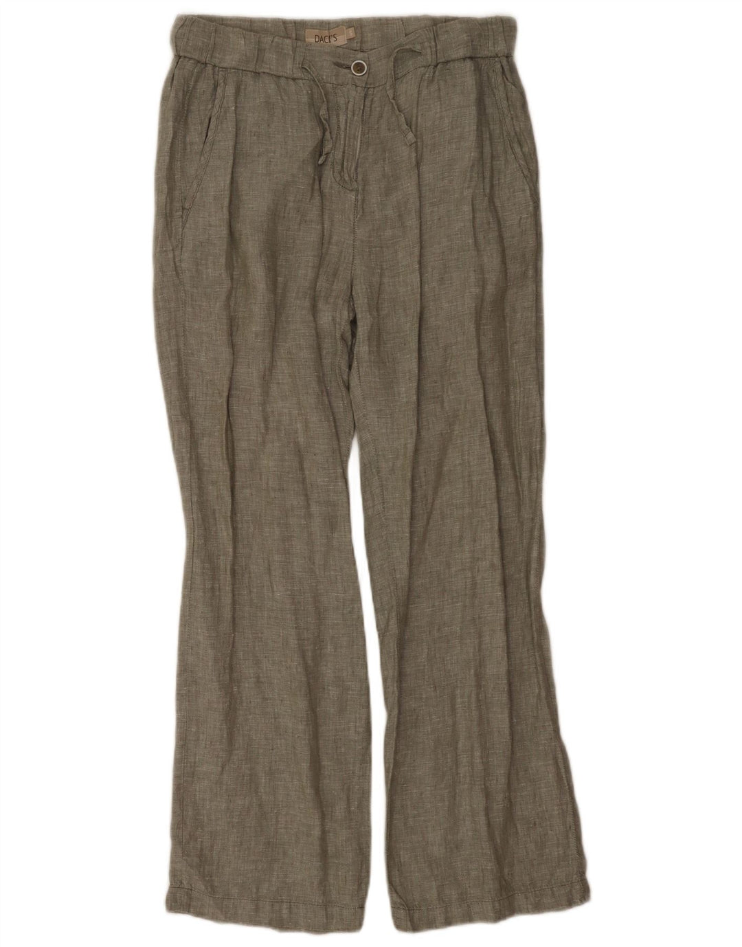 Dack's Womens Straight Chino Trousers Small W27 L28 Khaki