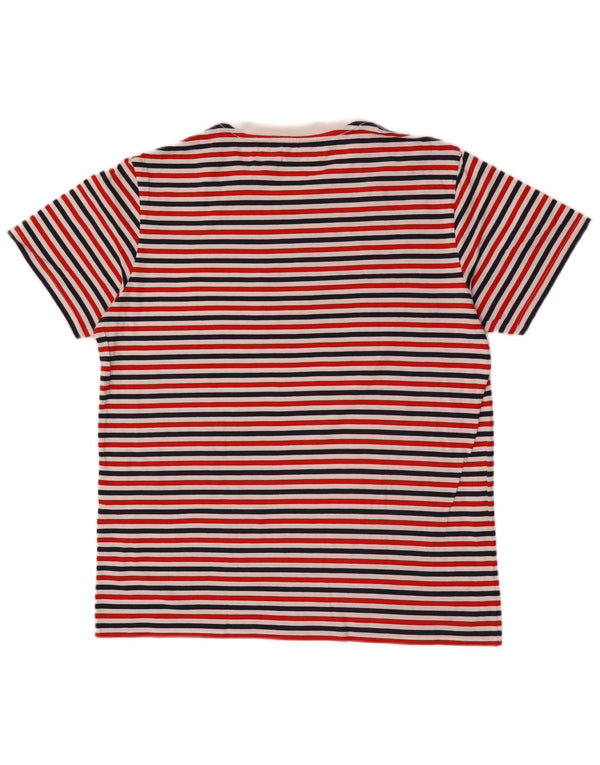 Levi's Mens T-Shirt Top Large Multicoloured Striped Cotton