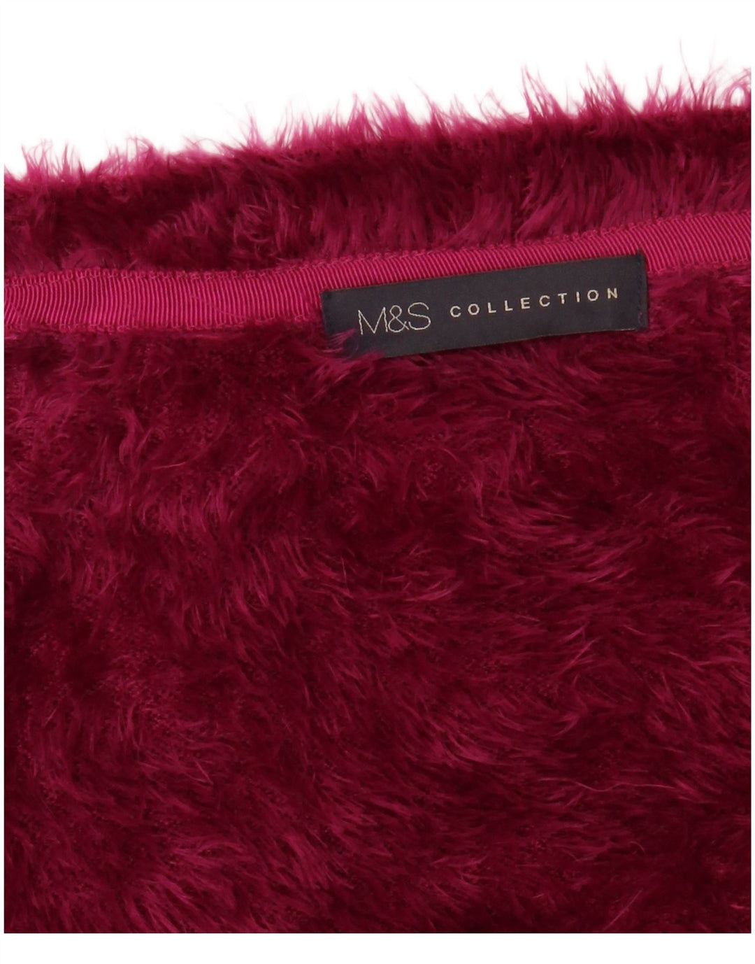 MARKS & SPENCER Womens 3/4 Sleeve Bolero Jumper UK 22 3XL Maroon