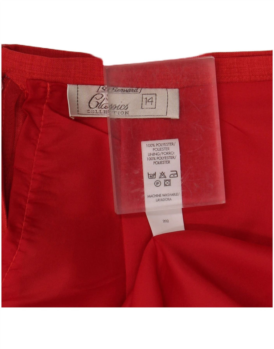 ST. BERNARD Womens Pencil Skirt UK 14 Medium W28  Red Polyester