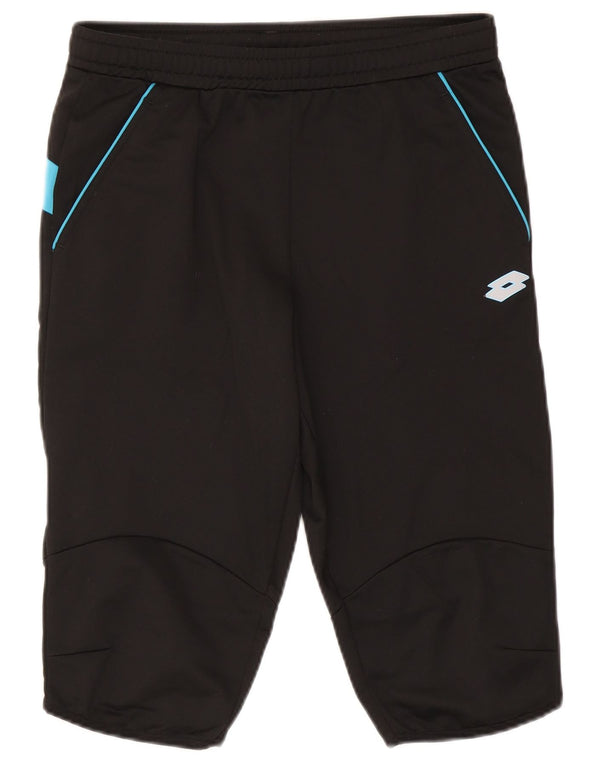 Lotto Mens Bermuda Sport Shorts Medium Black Colourblock