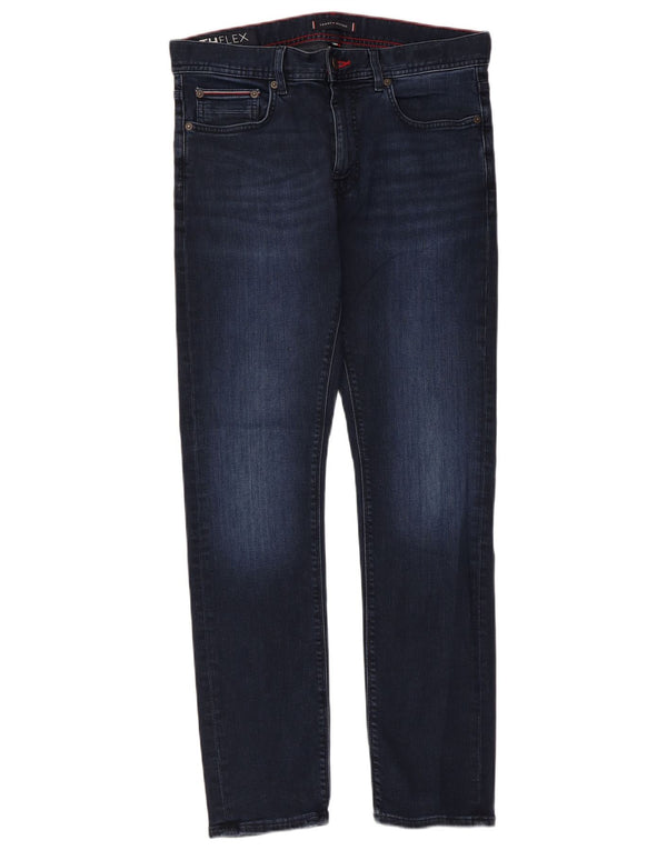 Tommy Hilfiger Mens Slim Jeans W32 L30 Navy Blue Cotton