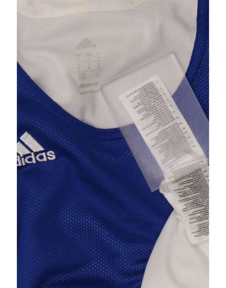 Adidas Mens Climacool Vest Top Medium Blue Polyester