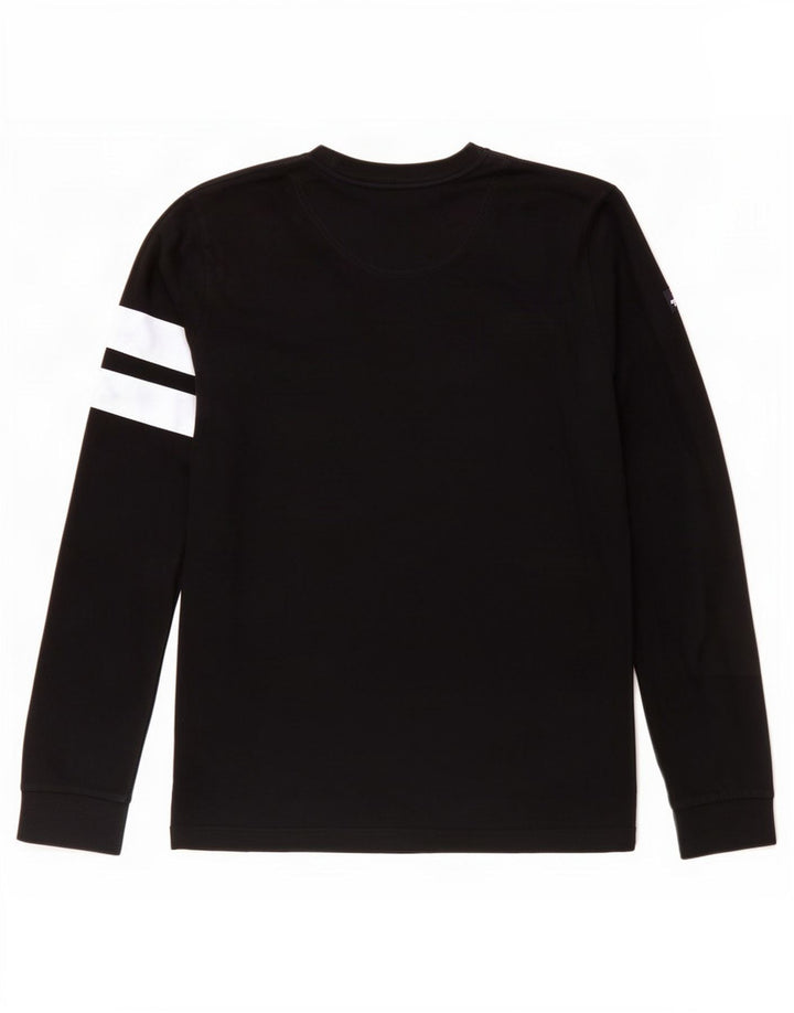 Murphy & Nye Mens Graphic Top Long Sleeve Large Navy Blue Colourblock