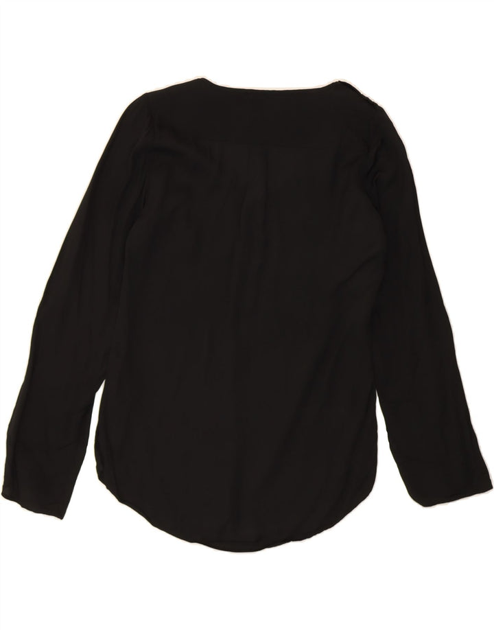 MASSIMO DUTTI Womens Top Long Sleeve EY 36 XS Black Viscose Vintage Massimo Dutti and Second-Hand Massimo Dutti from Messina Hembry 