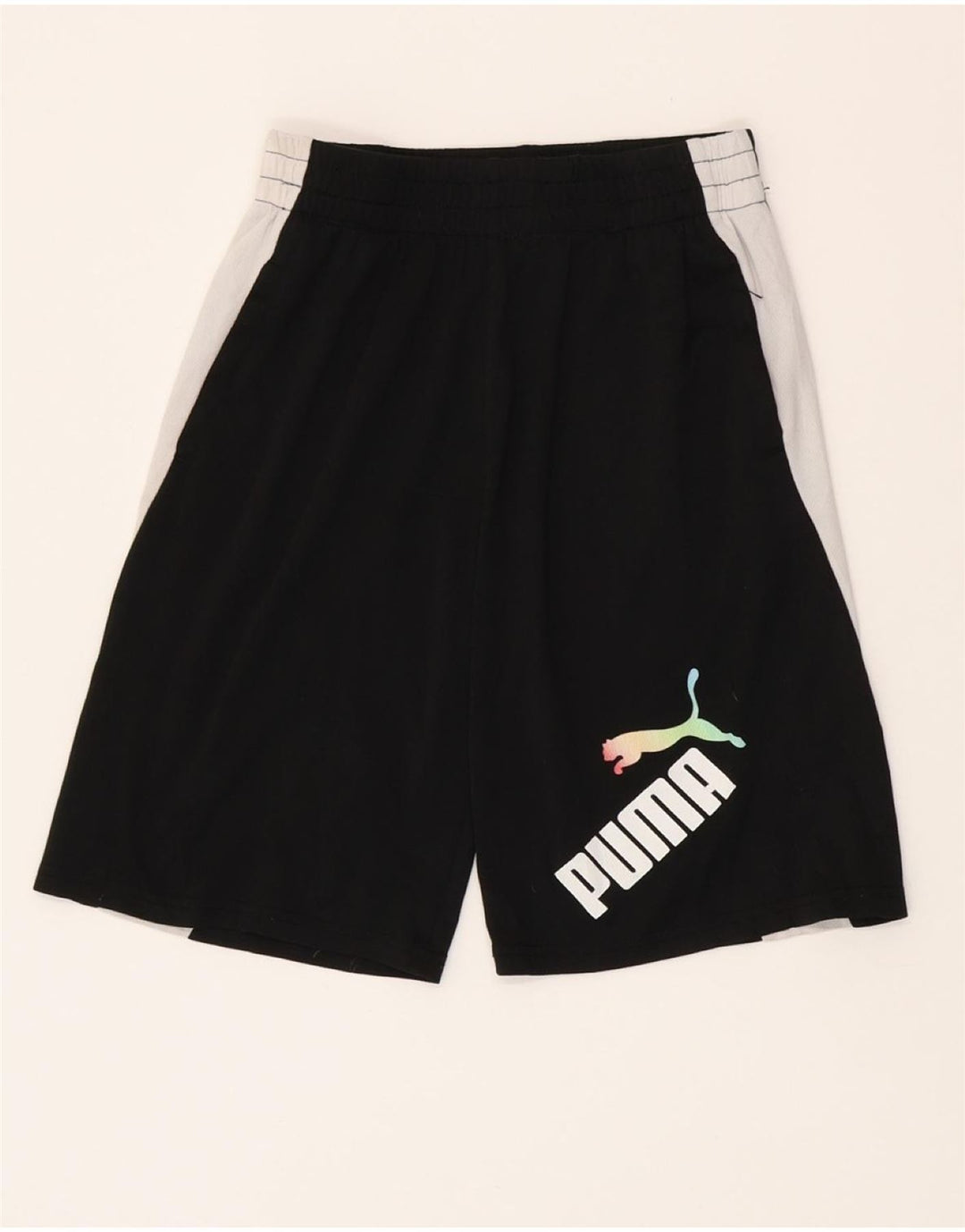 Puma Boys Sport Shorts 14-15 Years Large  Black Colourblock Polyester