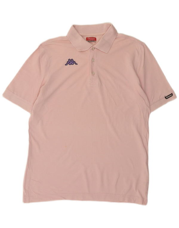 Kappa Mens Polo Shirt Large Pink Cotton