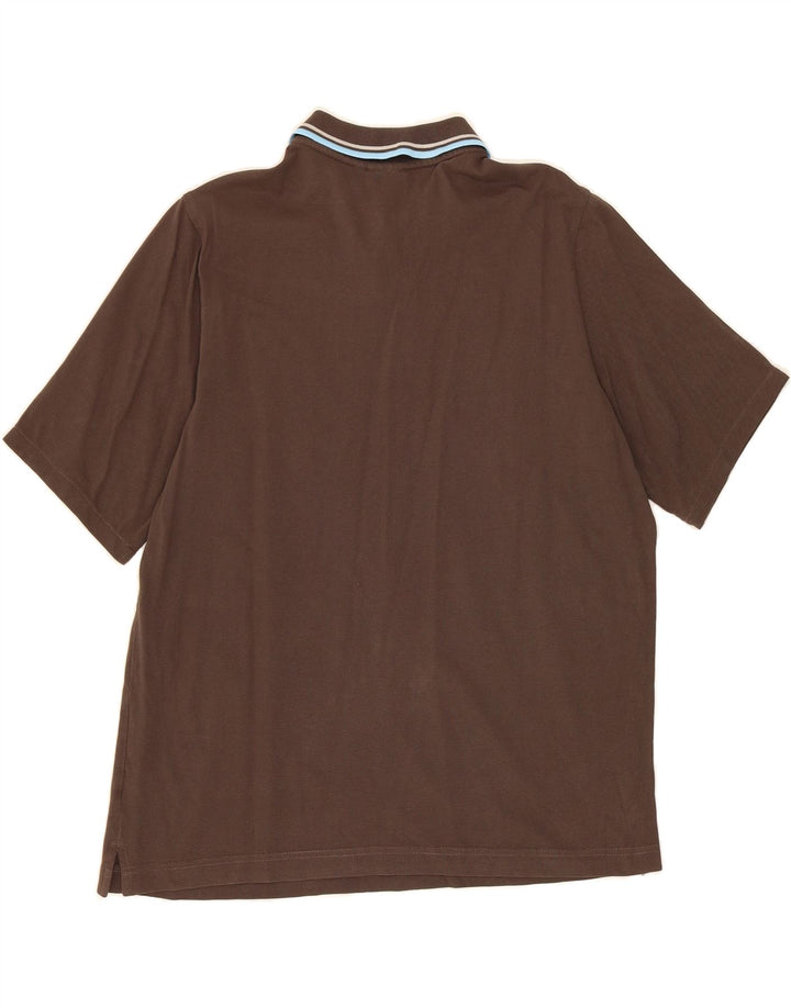 LOTTO Mens Polo Shirt Large Brown Vintage Lotto and Second-Hand Lotto from Messina Hembry 