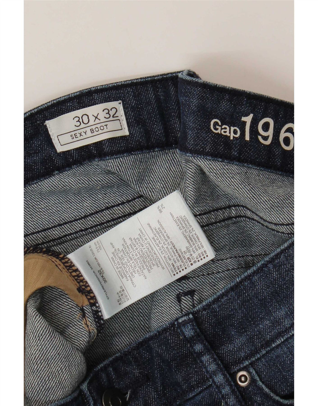 Gap Womens Bootcut Jeans W30 L32 Blue Cotton