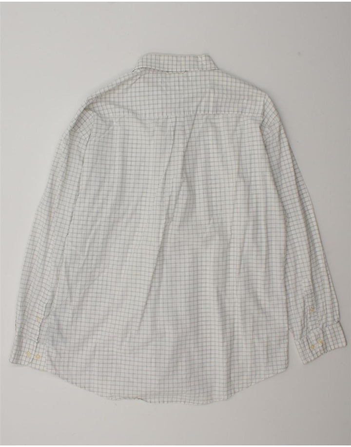 Tommy Hilfiger Mens Shirt XL White Check Cotton