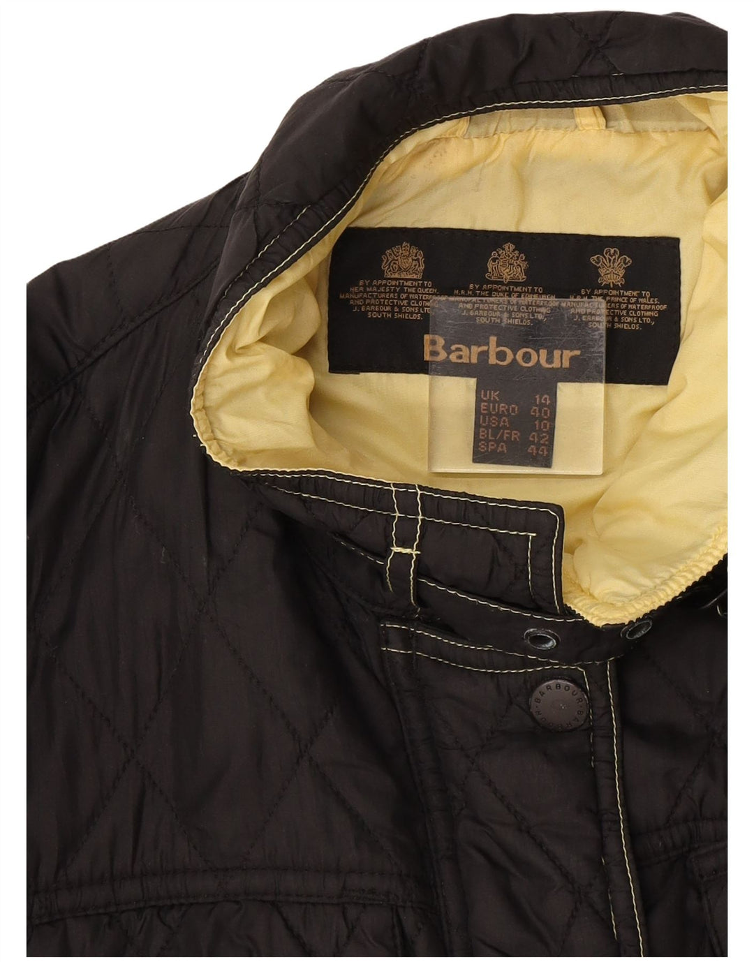 Barbour Womens Quilted Jacket UK 14 Large Black