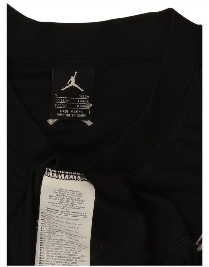 Jordan Mens Vest Top UK 36/38 Small Black Polyester