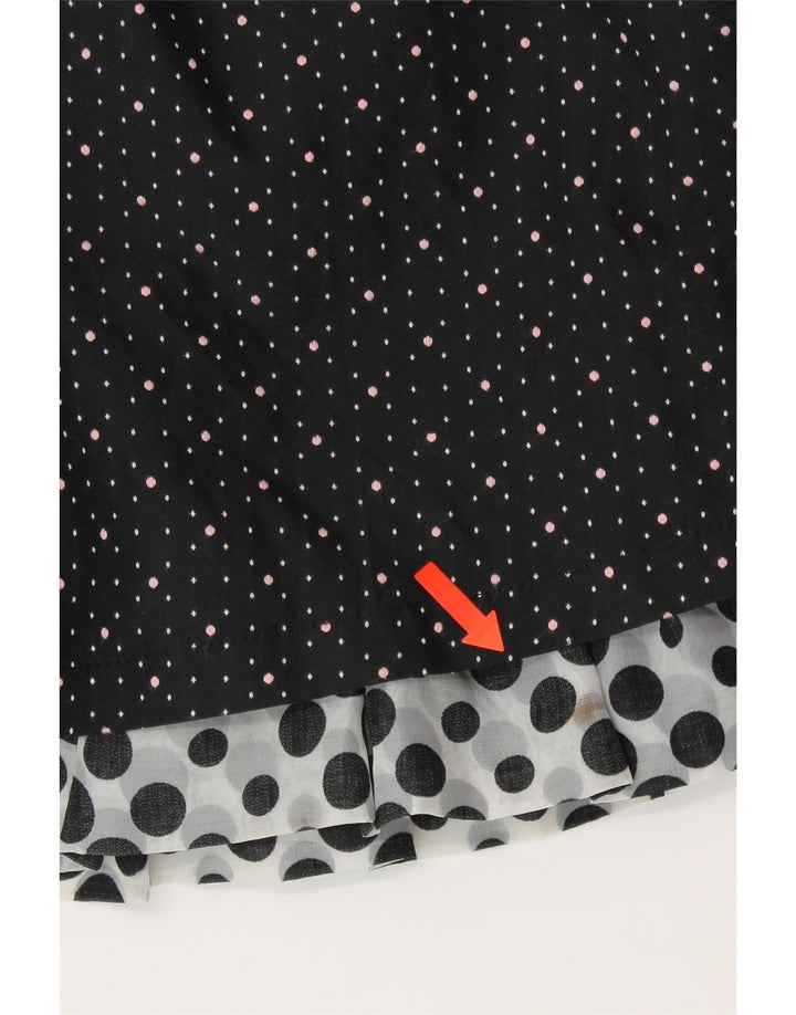 A.YILIAN Womens Mini Skirt Large W30  Black Spotted