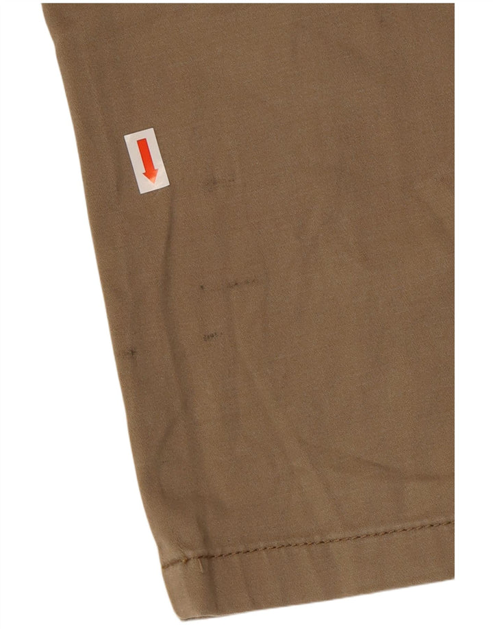 JACK & JONES Mens Slim Chino Trousers W32 L32 Beige Cotton