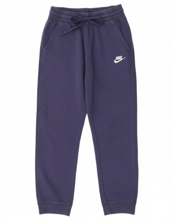 Nike Boys Fleece Tracksuit Trousers 12-13 Years Large Navy Blue Sports