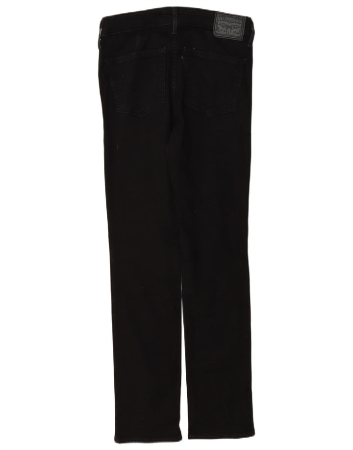 Levi's Womens 712 Slim Jeans W26 L30 Black Cotton