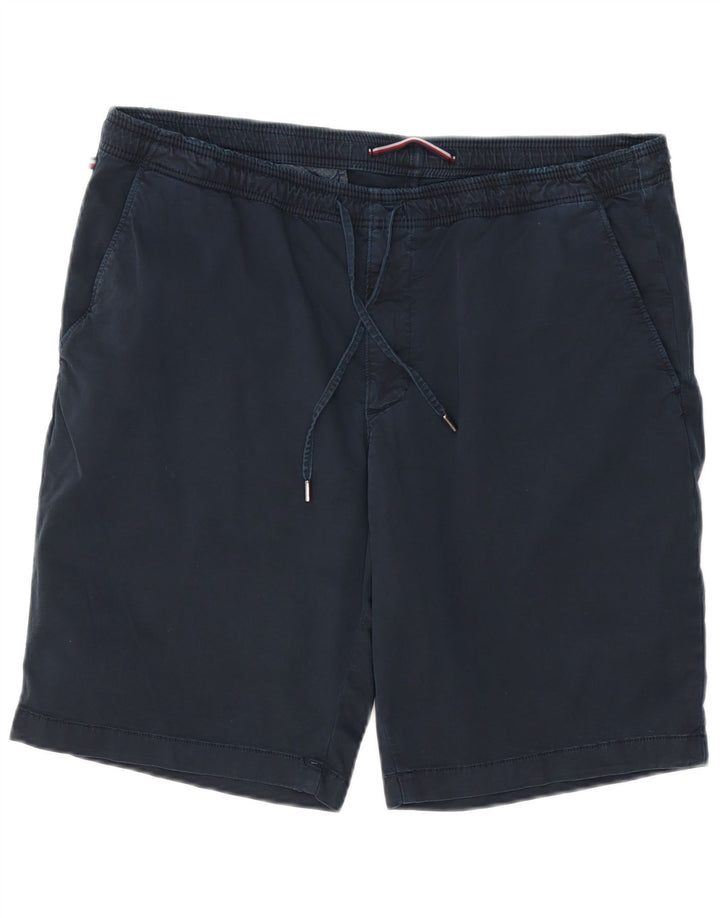 TOMMY HILFIGER Mens Chino Shorts W36 Large  Navy Blue Cotton