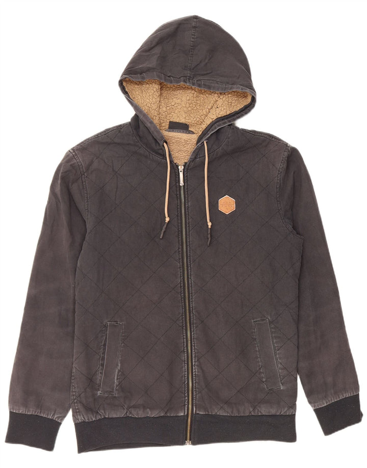 RIP CURL Mens Zip Hoodie Sweater Small Black