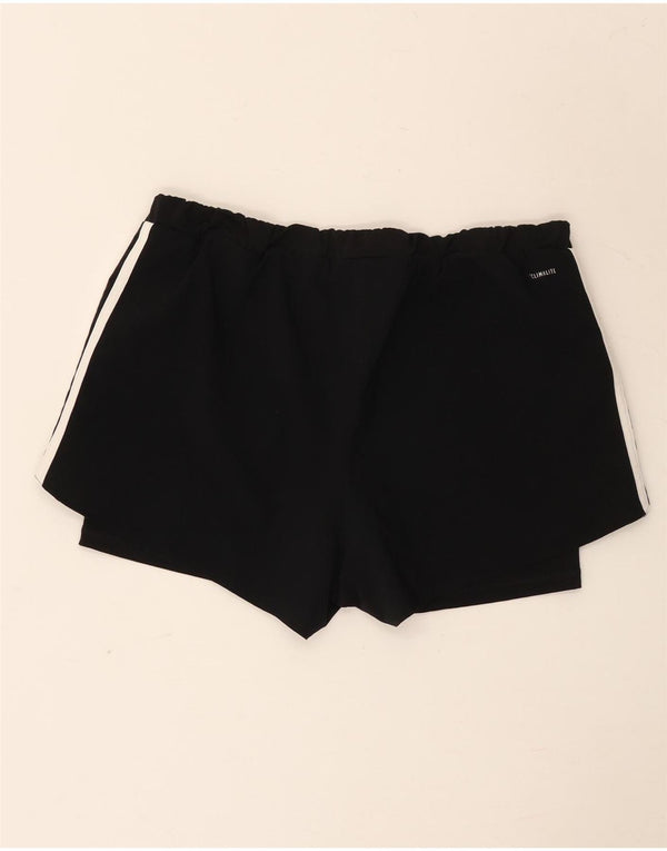 Adidas Womens Climalite Sport Shorts UK 14 Medium Black Polyester