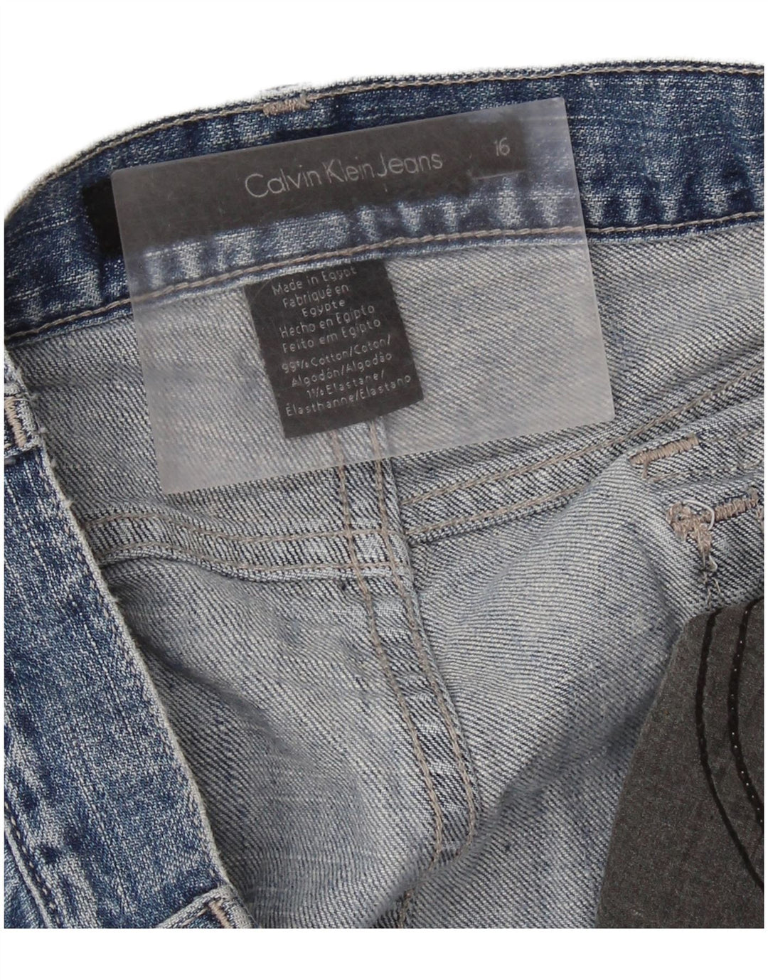 CALVIN KLEIN Womens Flared Jeans US 16 XL W36 L32 Blue Cotton