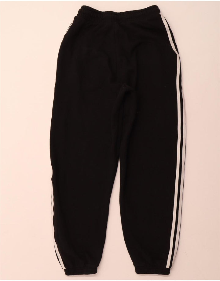 ADIDAS Womens Tracksuit Trousers Joggers UK 8 Small Black Cotton