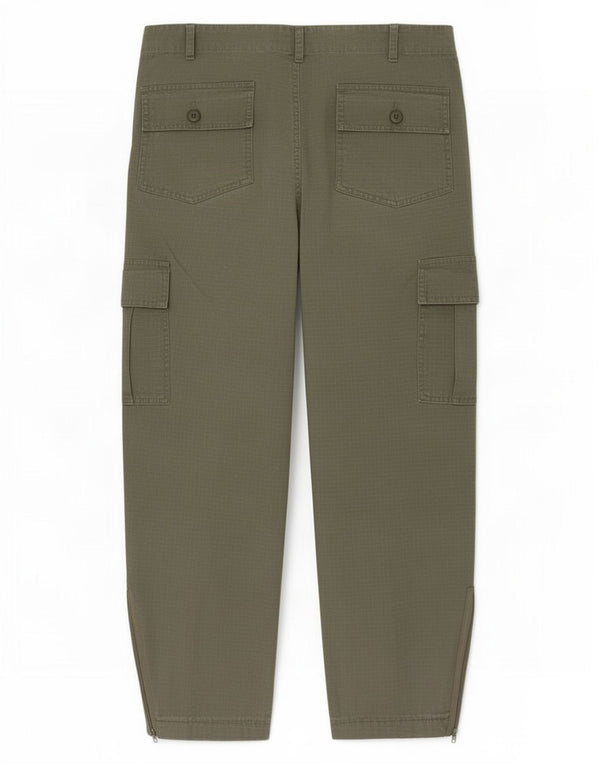 Vintage Mens Loose Fit Cargo Trousers IT 50 Large W36 L27 Green Check