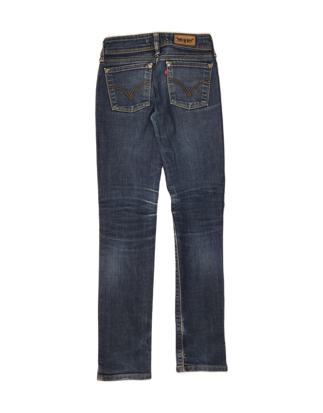 LEVI'S Womens 571 Slim Jeans W25 L32 Blue Cotton Vintage Levi's and Second-Hand Levi's from Messina Hembry 