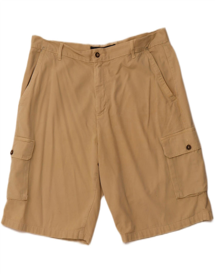 CARRERA Mens Cargo Shorts IT 54 2XL W38 Beige Cotton