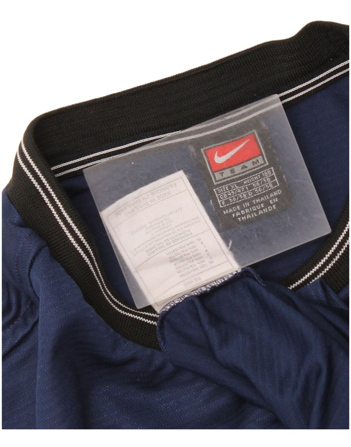 Nike Mens T-Shirt Top UK 45/47 XL Navy Blue Polyester
