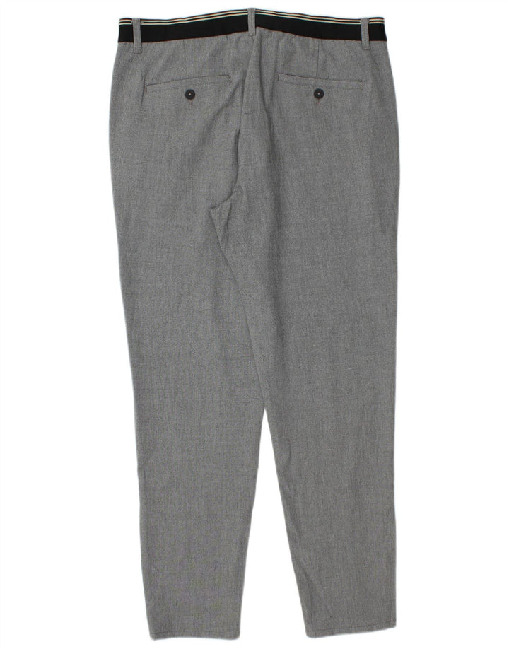 Zara Mens Tapered Chino Trousers Large W32 L29 Grey