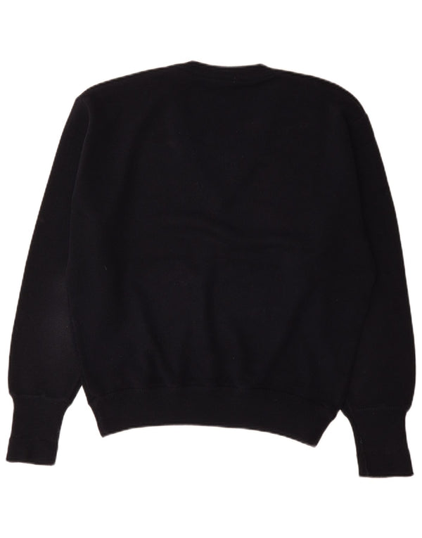Lacoste Mens V-Neck Jumper Sweater Medium Navy Blue