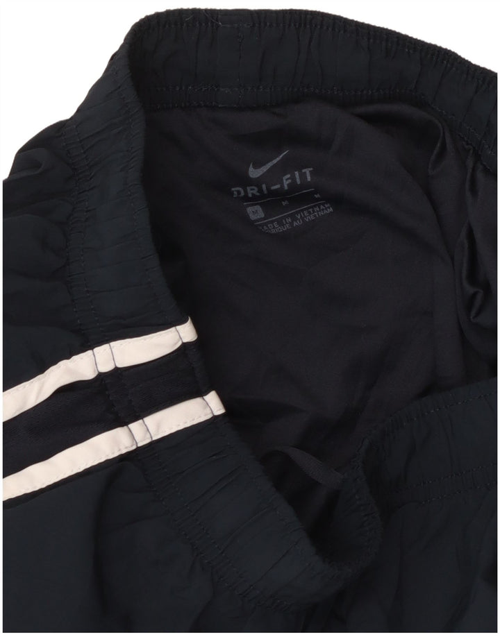 NIKE Womens Dri Fit Sport Shorts UK 12 Medium  Navy Blue