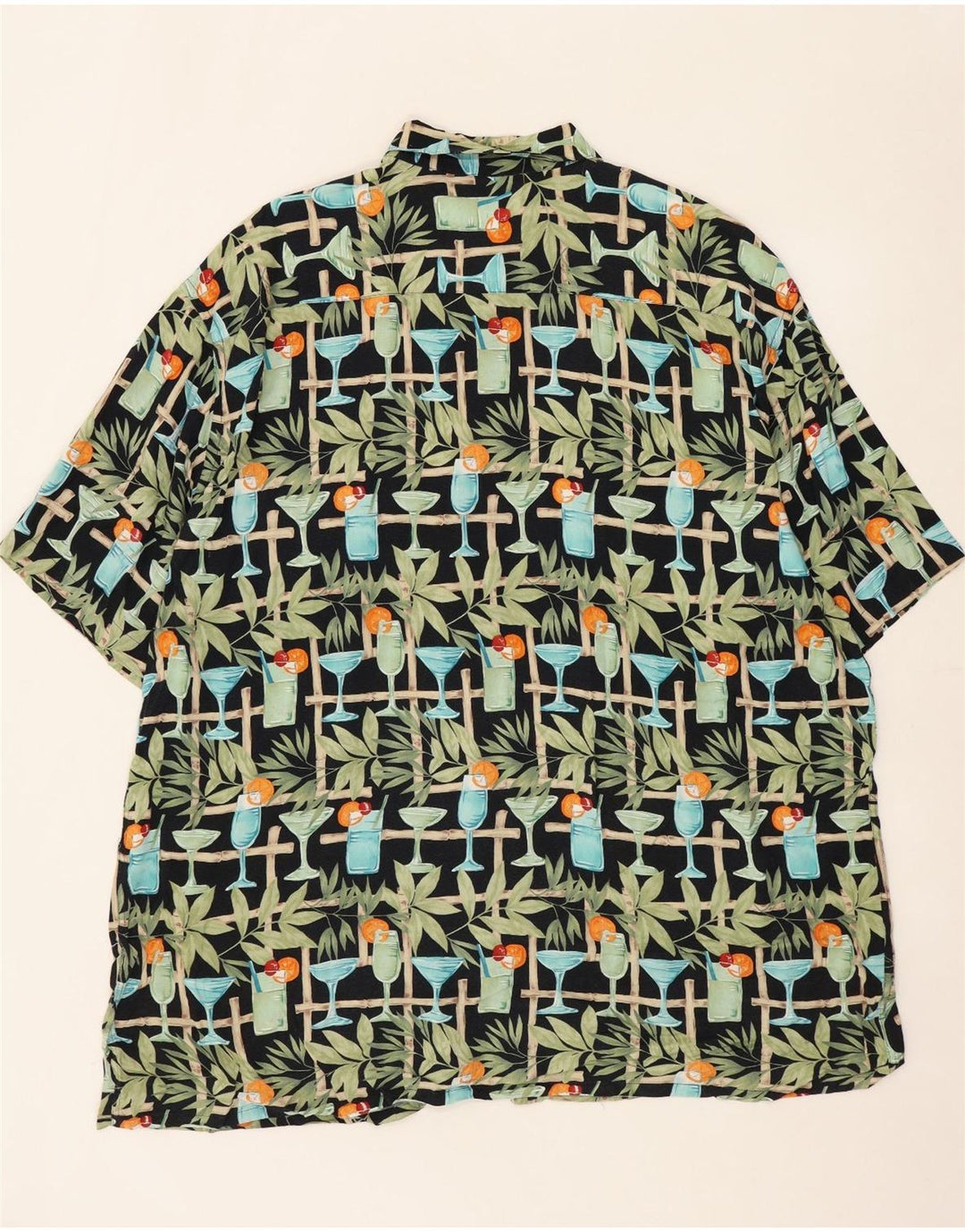 PIERRE CARDIN Mens Abstract Pattern Short Sleeve Shirt XL Multicoloured