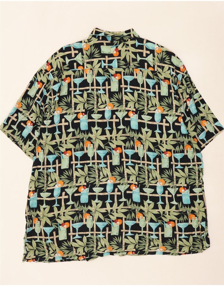 PIERRE CARDIN Mens Abstract Pattern Short Sleeve Shirt XL Multicoloured